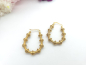 Preview: Spiral Creolen Ohrringe goldfarben Edelstahl